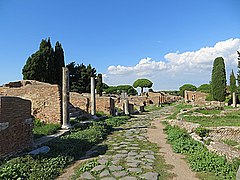 View of the archaeological site