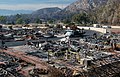 Burned mobile home neighborhood in Sylmar, California