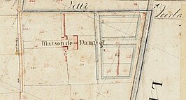 Damsigt op de kadastrale kaart van 1813-1832