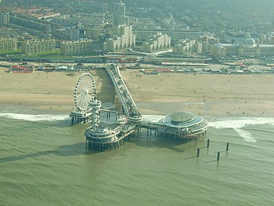 De pier 2016, nadat het stalen eiland is verwijderd