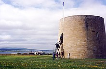 Hackness martello tower, one of a pair on either side of Longhope bay, built in 1813-14 Hacknessmartello.jpg