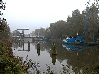 Oude IJssel River in Germany and the Netherlands