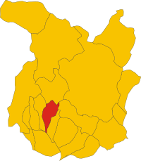Locatie van Montecatini Terme in Pistoia