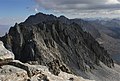 View from the summit of Mt. Bolton Brown looking SSE to Mt. Prater and Split Mountain.