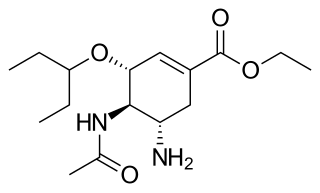 <span class="mw-page-title-main">Oseltamivir</span> Antiviral medication used against influenza A and influenza B