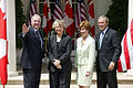 Paul Martin, Sheila Martin, Laura Bush