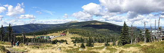 Panorama of Przełęcz Karkonoska