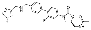 <span class="mw-page-title-main">Radezolid</span> Chemical compound