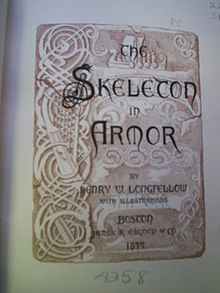 Cover page for an 1877 edition of Longfellow's "Skeleton in Armor" SkeletonInArmor1877.jpg