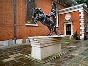 Statue of the Conversion of St Paul was sculpted by Bruce Denny[35] and was unveiled by Dame Judi Dench