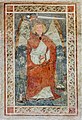 English: Gothic fresco of Saint Michael at the west wall inside the porch Deutsch: Gotisches Wandbild des hl. Michael an der Westwand in der Vorhalle