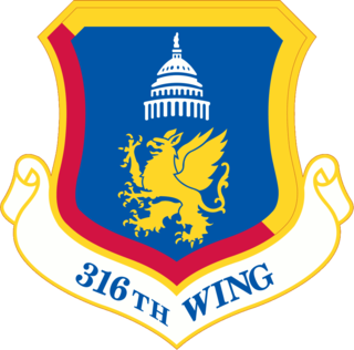 <span class="mw-page-title-main">316th Wing</span> Active wing of the United States Air Force