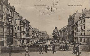 Im Vordergrund die Gertraudenbrücke, um 1900