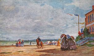 La Plage de Trouville (1863), New York, collection particulière.