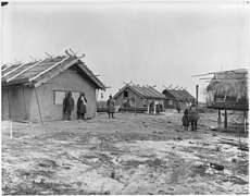 Village Goldi village, sur l'Amour, nord de Khabarovsk, 1895