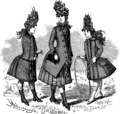 (1886) English: Girls by bustle