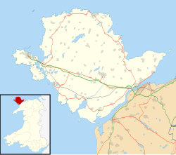 St Mihangel's Church is located in Anglesey