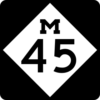 <span class="mw-page-title-main">M-45 (Michigan highway)</span> State highway in Ottawa and Kent counties in Michigan, United States