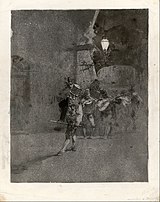 Night Watch, etching and aquatint, c. 1863–1865