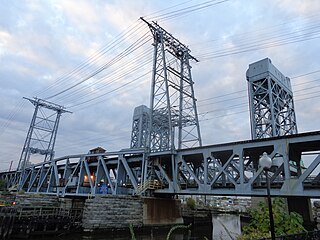 <span class="mw-page-title-main">Newark Drawbridge</span> Railroad bridge on the Passaic River between Newark and Harrison, New Jersey, U.S.