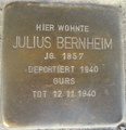 Stolperstein für Julius Bernheim