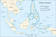 Aire de diffusion des langues philippines.