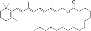 <span class="mw-page-title-main">Retinyl palmitate</span> Vitamin A chemical compound