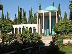 Mausoleum of Sa'di Shirazi, Medieval Persian Sufi poet, in Shiraz, Iran. Photo by Omid Hatami.