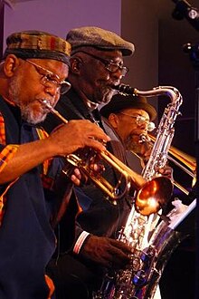 Trumpeter Marcus Belgrave, saxofonista Wendell Harrison, trombonista Phil Ranelin, 2011