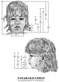 Growth and proportions of children, one illustration from Children's Proportions for Artists