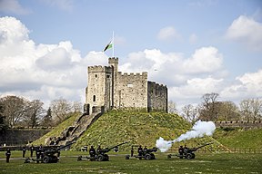 104 Regiment Royal Artillery fire a Death Gun Salute for Prince Philip