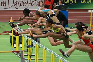 <span class="mw-page-title-main">60 metres hurdles</span> Track and field hurdles foot race