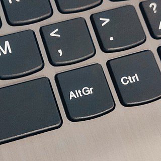 <span class="mw-page-title-main">AltGr key</span> Modifier key on some computer keyboards