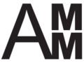 A black text symbol consisting of the letters "A" "M" "M" (Arkansas Medical Marijuana)