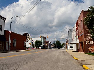 <span class="mw-page-title-main">Bourbon, Indiana</span> Town in Indiana, United States