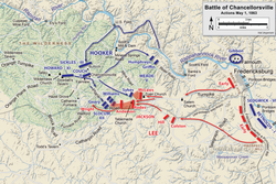 1 de maio de 1863. Hooker perde a coragem