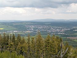 View on the town