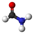 Ball and stick model of formamide