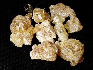 <span class="mw-page-title-main">Frankincense</span> Aromatic resin from Boswellia trees