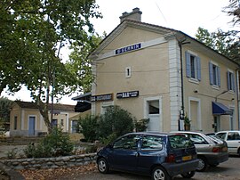 The former railway station