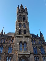 Toren hoofdgebouw Universiteit in Glasgow