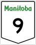 Provincial Trunk Highway 9 marker