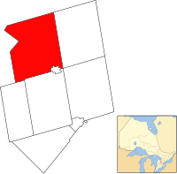 Melancthon Township within Dufferin County