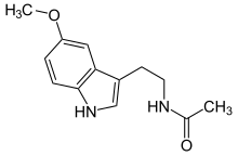 Estrutura química de Melatonina