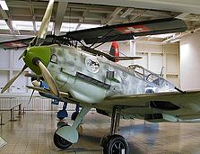 Bf 109 E-3 no Deutsches Museum (Museu Alemão) em Munique, na Alemanha.