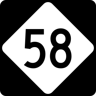 <span class="mw-page-title-main">North Carolina Highway 58</span> State highway in North Carolina, US