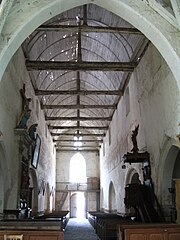 La nef de l'église...