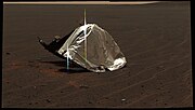 Heat shield, with Heat Shield Rock just above and to the left in the background.