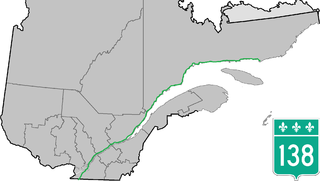 <span class="mw-page-title-main">Quebec Route 138</span> Highway in Quebec