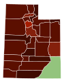 Image 15Map of counties in Utah by racial plurality, per the 2020 US Census Legend Non-Hispanic White   60–70%   70–80%   80–90%   90%+ Native American   50–60% (from Utah)